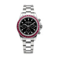 Montre Daytona Noir et Rose Serti