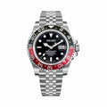 Montre GMT Rouge et Noir - 5 maillons