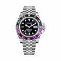 Montre GMT Noir et Violet - 5 maillons