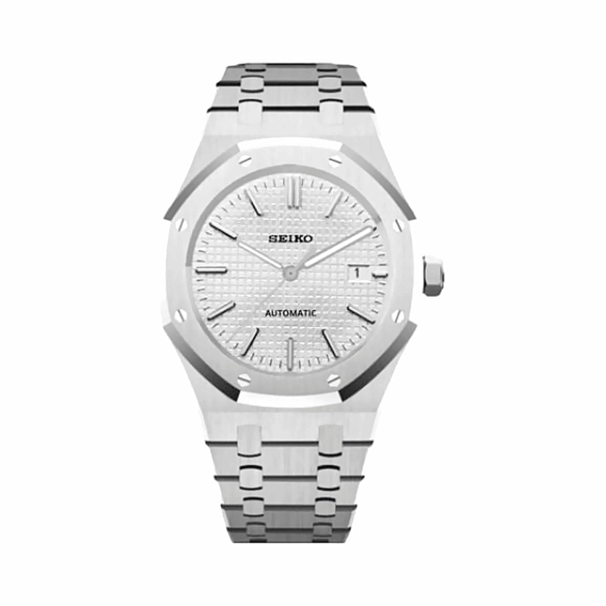 Montre Octogonale Blanc