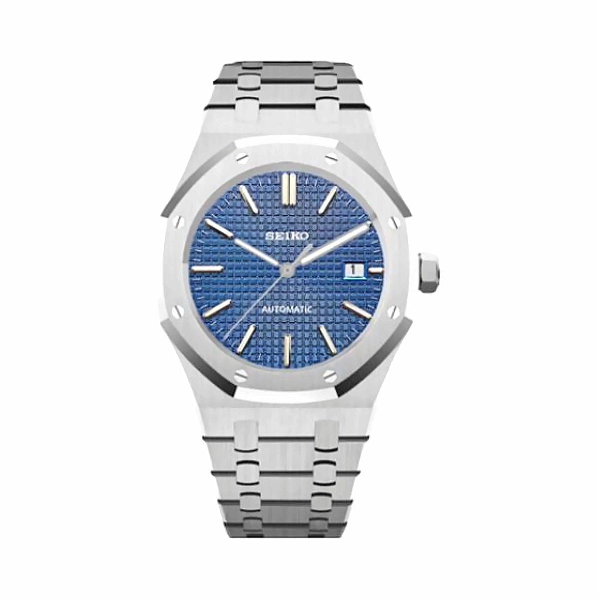 Montre Octogonale Bleu