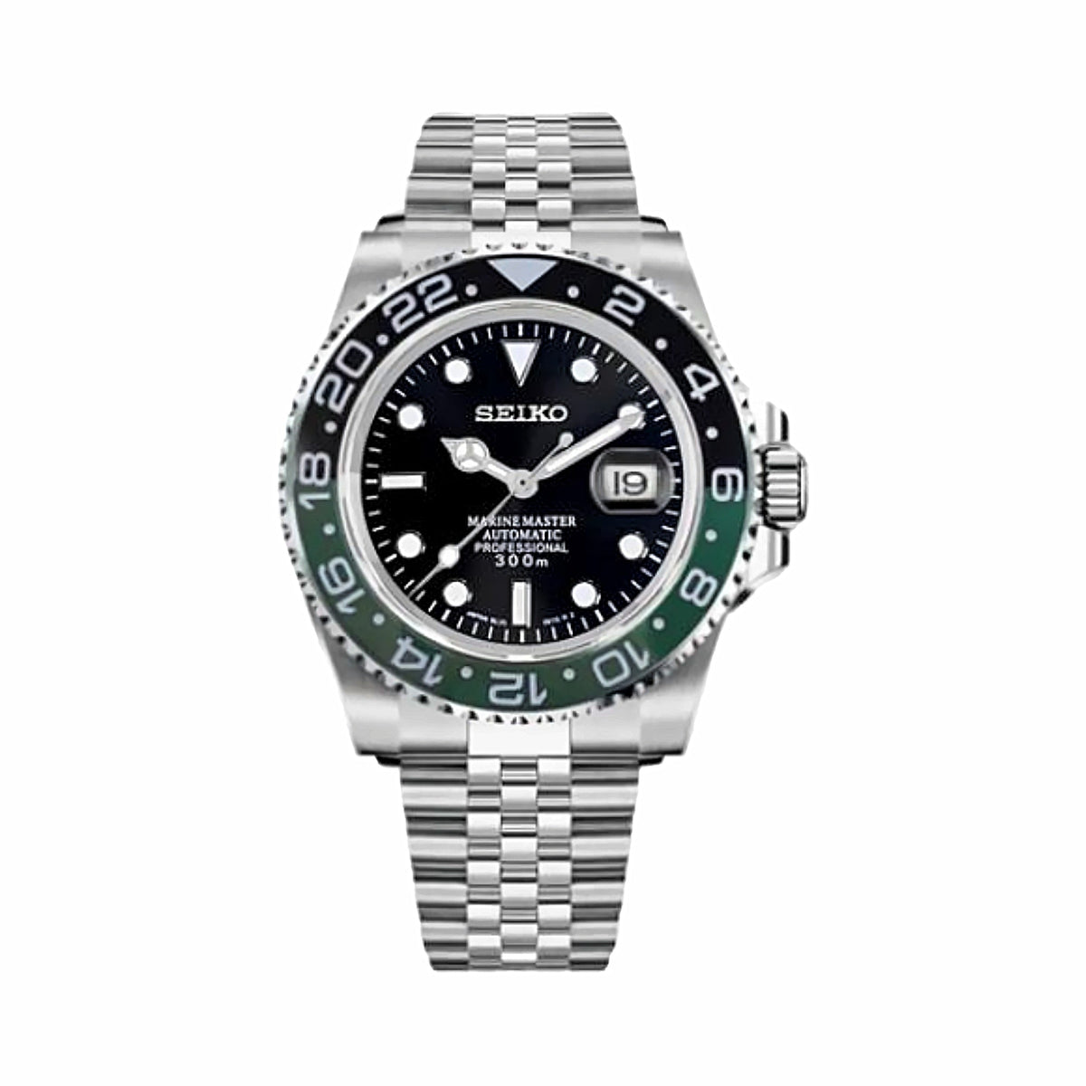 Montre GMT Vert et Noir - 5 maillons