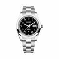 Montre Classique Arabic Noir - bracelet plein