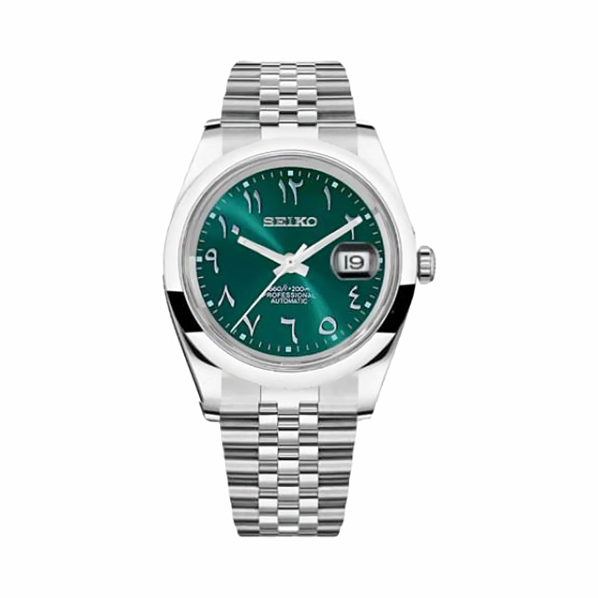 Montre Classique Arabic Vert - 5 maillons