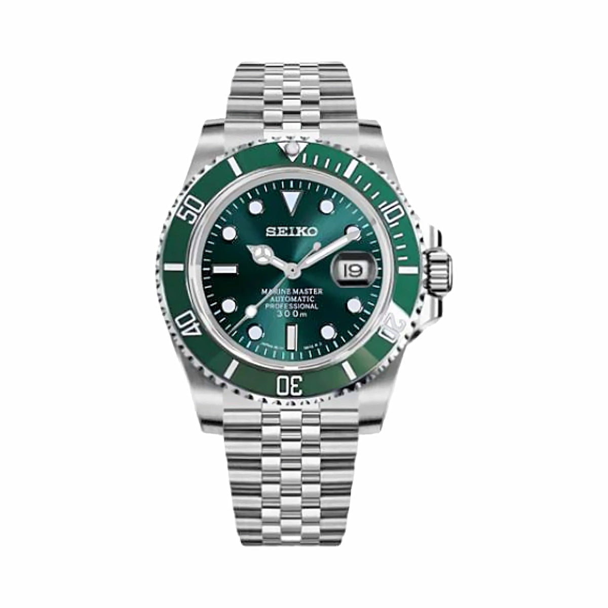 Montre Plongeur Vert - 5 maillons
