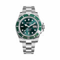 Montre Plongeur Vert - bracelet plein