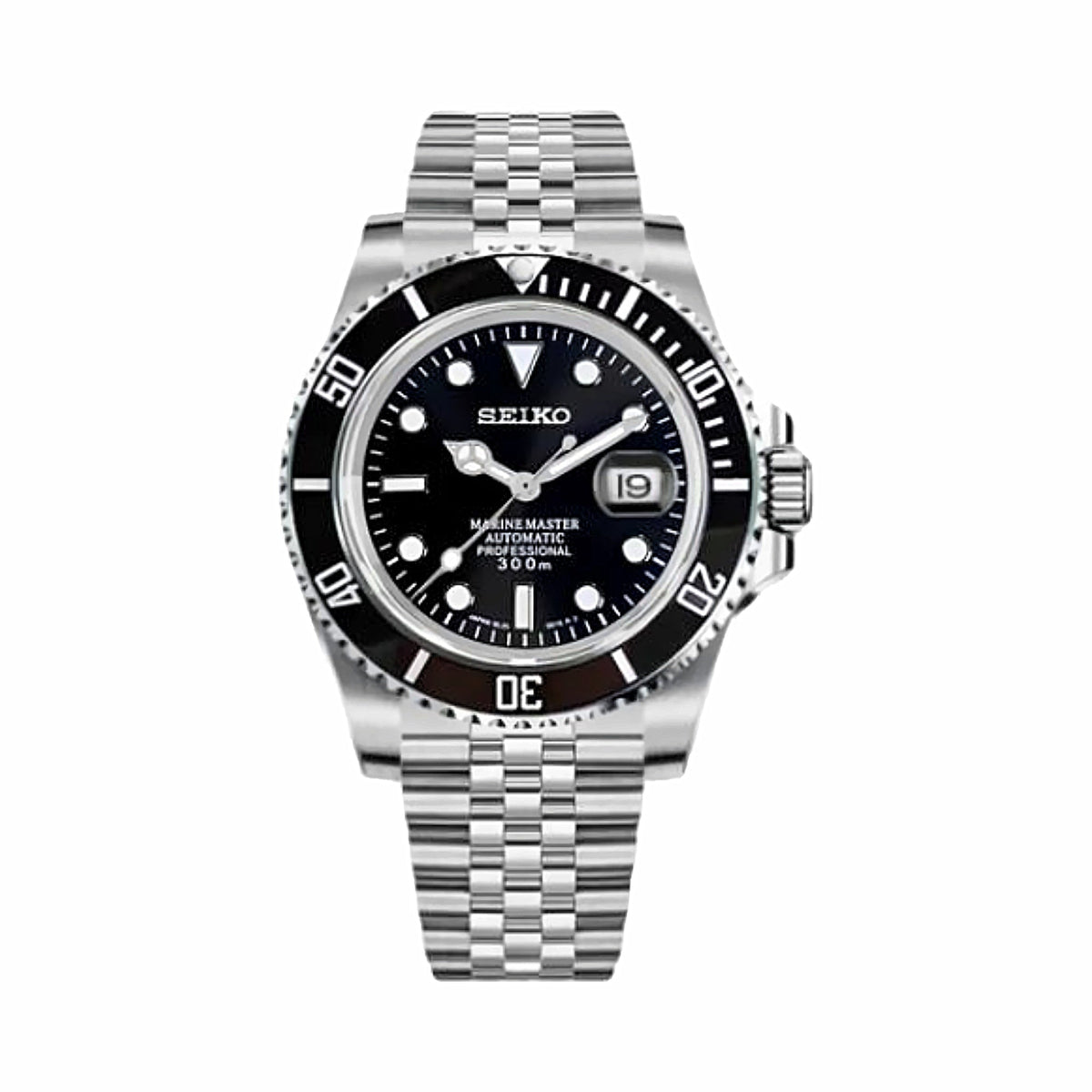 Montre Plongeur Noir - 5 maillons
