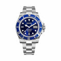 Montre Plongeur Bleu - bracelet plein